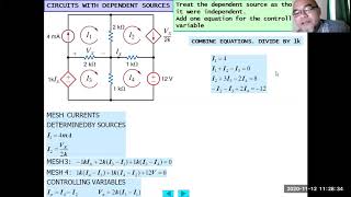 Loop Analysis (Part 4): Circuit with dependent sources
