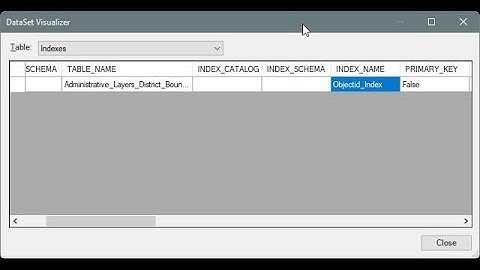CSharp - Access - OLEDB - Retrieve indexes from database