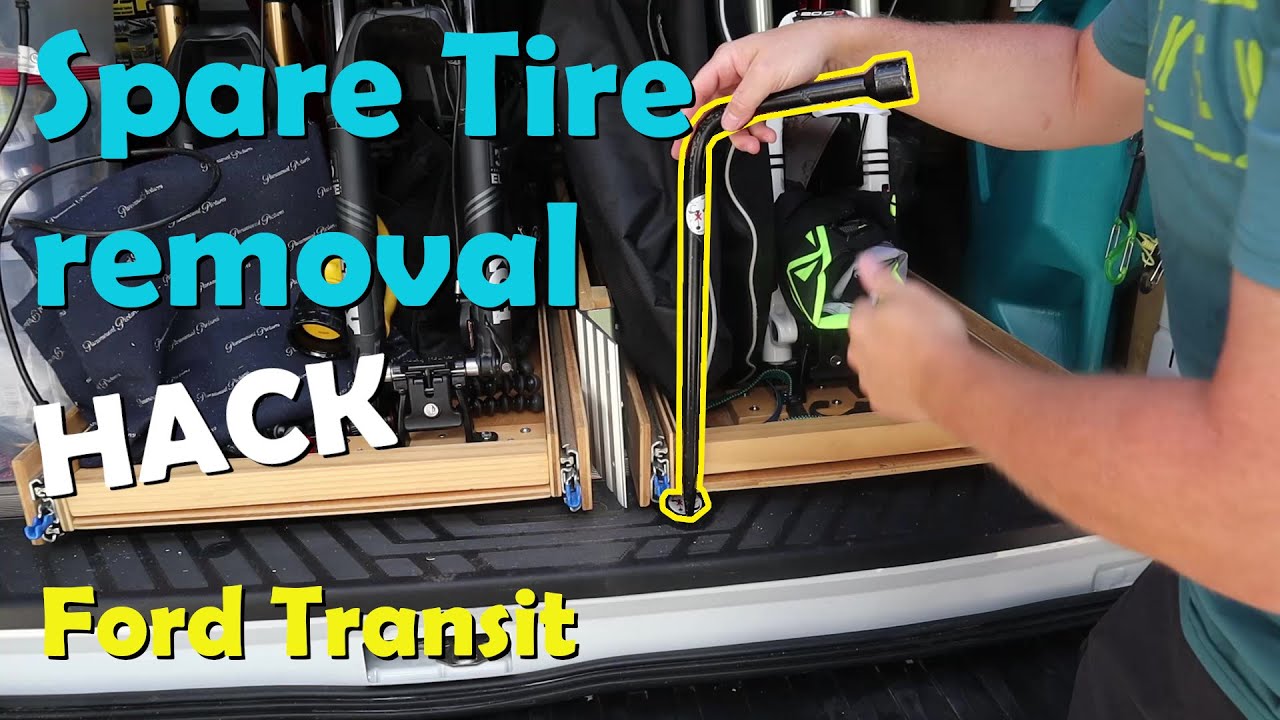 #MTBPlanB Best spare tire removal hack for Ford Transit! - YouTube
