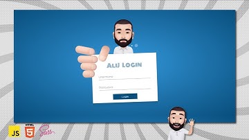 AliJ Login Form | HTML | SASS | JS