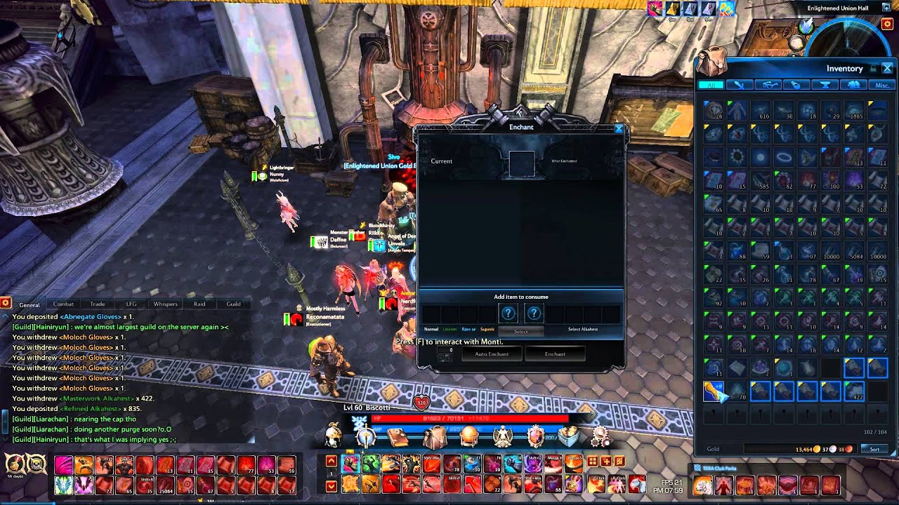 TERA Crafting, Masterworking, Enchanting VM3 (Archetype) Gloves YouTube