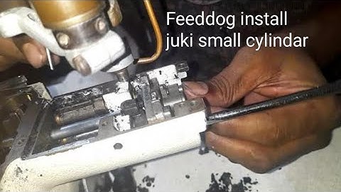 how to install feeddog assembly small cylindar flatlock