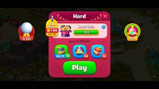 Full Gardenscapes 20487 Hard   Level   Gameplay | With Boosters | No Commentary Guide