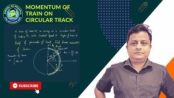 Momentum of train moving on circular track