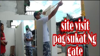 SITE VISIT sukatan natin Ang gate ni madam Mitch Curan Works