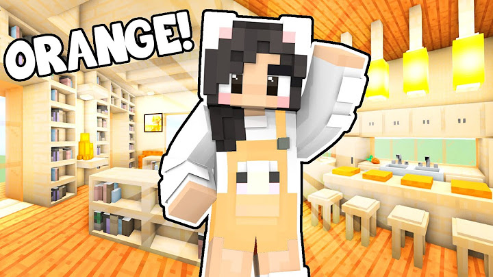🧡Minecraft But I Can Only Build With ORANGE!