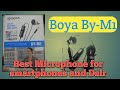 Boya mic By-M1 unboxing and demonstration in Hindi/ Best audio recorder for smartphones, DSLR-2020
