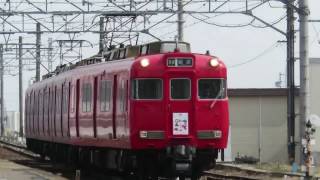 名鉄6000系 6006F (半田 春キャンペーン板掲出編成 普通岩倉行き) 新安城入線