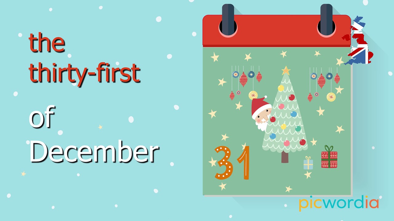 31 December - Video Calendar December English