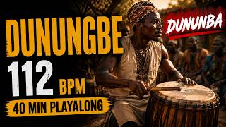 Dunun Gbè, Dunumbè  || Play Along with all Dun Djembe & Bells || Djembe Rhythms - Backing Track