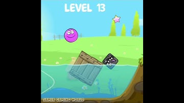 Red Ball 4 Pink Ball push square in water Level 13