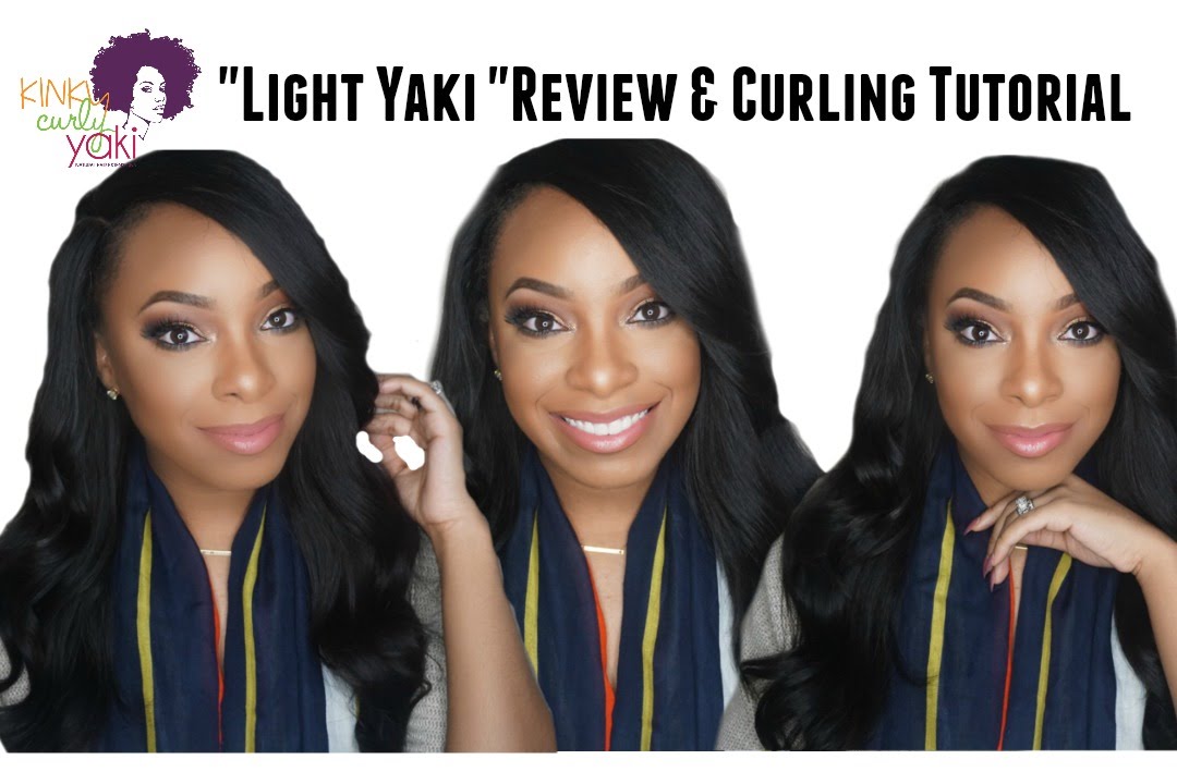 Kinky Curly Yaki Light Yaki Review Hair Curling Tutorial Youtube