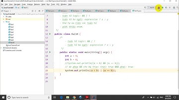 Java   10 Toán tử logic và toán tử ba ngôi