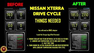 Nissan XTERRA Drive Cycle Emissions Readiness DTC tests