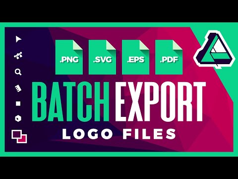 Batch Export Multiple Files with Affinity Designer