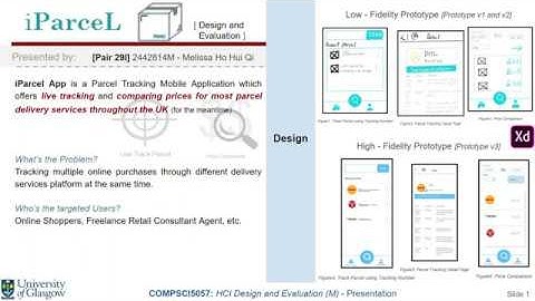 HCI Design and Evaluation on iParcel (Parcel Tracking Mobile App)