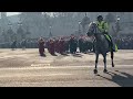 Band of the Household Cavalry leave  Buckingham Palace 22.1.2023