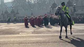 Band of the Household Cavalry leave  Buckingham Palace 22.1.2023