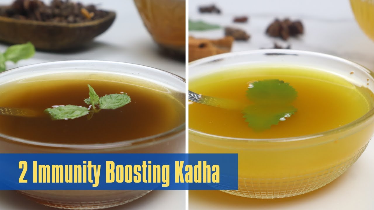 2 Immunity Boosting Tasty Ayurvedic Kadha (Mint Ajwain and Mint Giloy) | Tasted Recipes