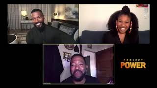 Project Power - Jamie Foxx and Dominique Fishback interview (BlackFilmandTV.com)