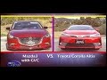 Mazda 3 vs Toyota Corolla Altis   Head 2 Head 2017