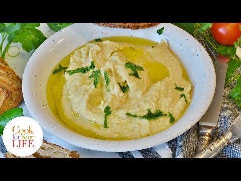 Video: White Bean Hummus Mit Gerösteten Tomaten