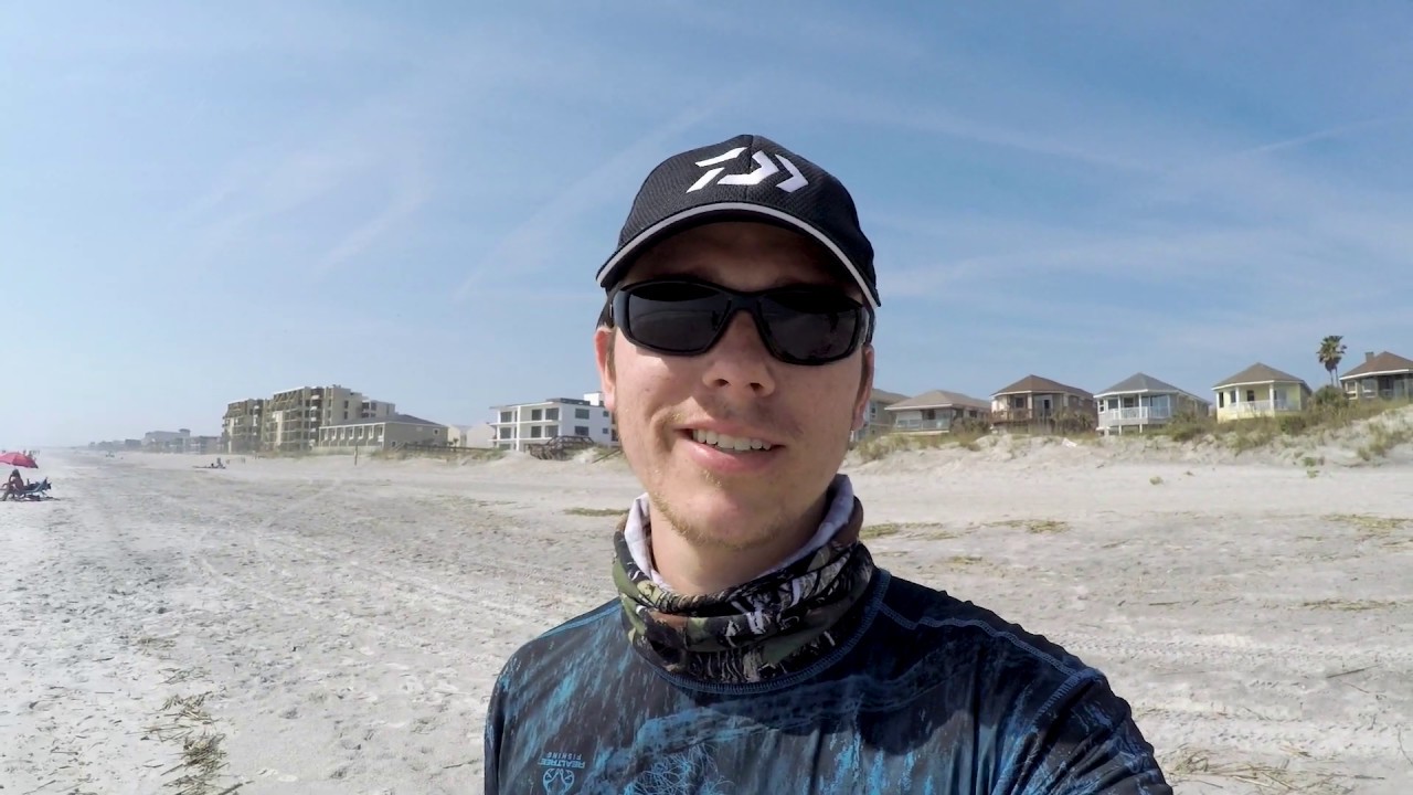 First time shore fishing 2019! Jacksonville Florida Beach FIshing - YouTube