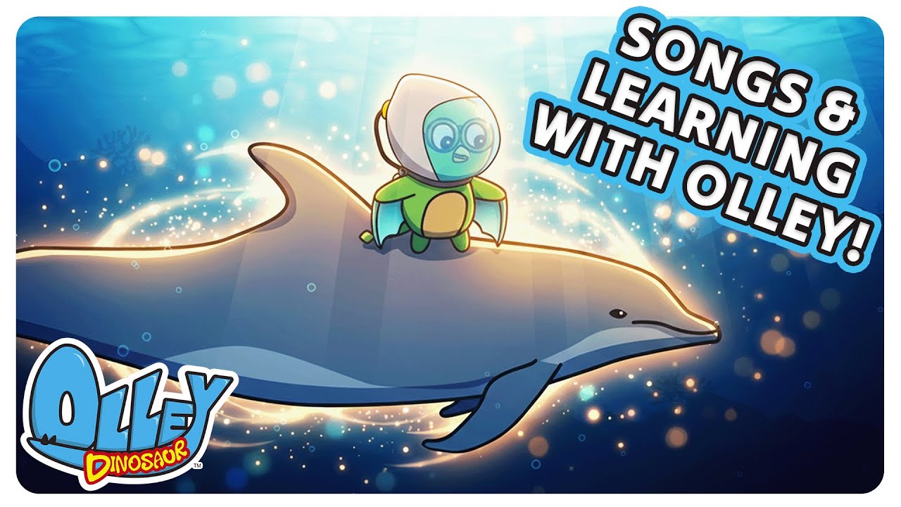 Learn the ABCs, Tell Time & Sing Along! 🎶 Olley Dinosaur Kids Show & Songs