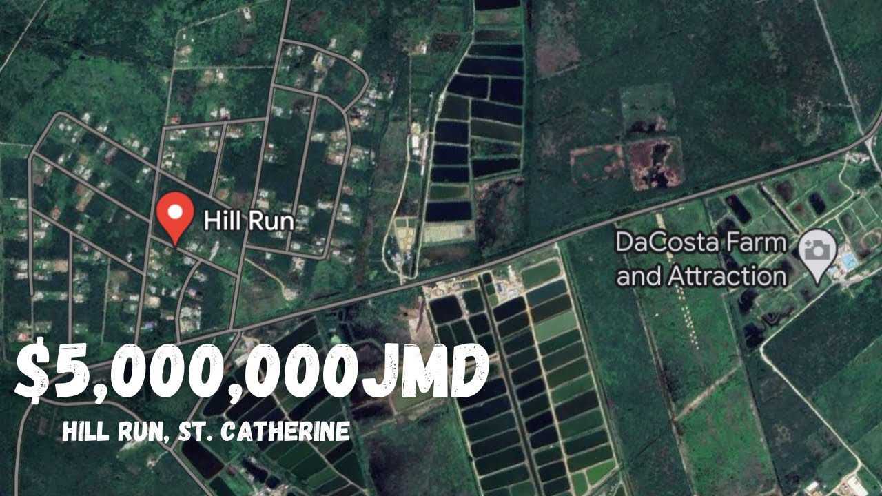 LOT FOR SALE IN HILL RUN, ST. CATHERINE 5,000,000JMD 19,602 sqft
