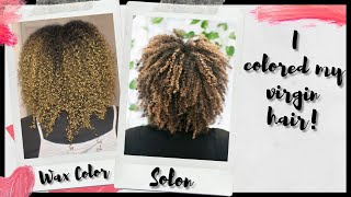 Natural Hair Wax Color | HOW TO APPLY COLORFFECT HAIR WAX FOR SOLON EFFECT | Trial/Review | 4A Hair