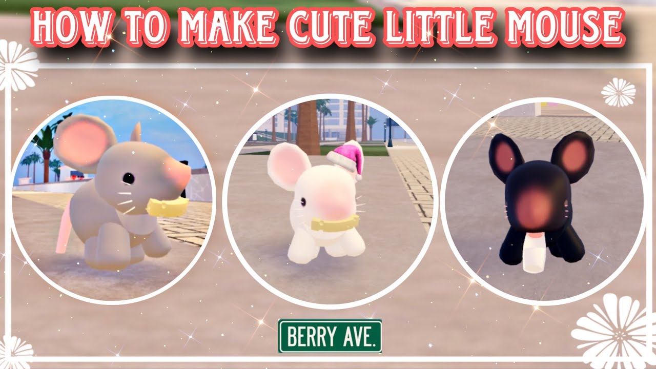 HOW TO BECOME A CUTE LITTLE MOUSE STEP BY STEP TUTORIAL BERRY AVE ...