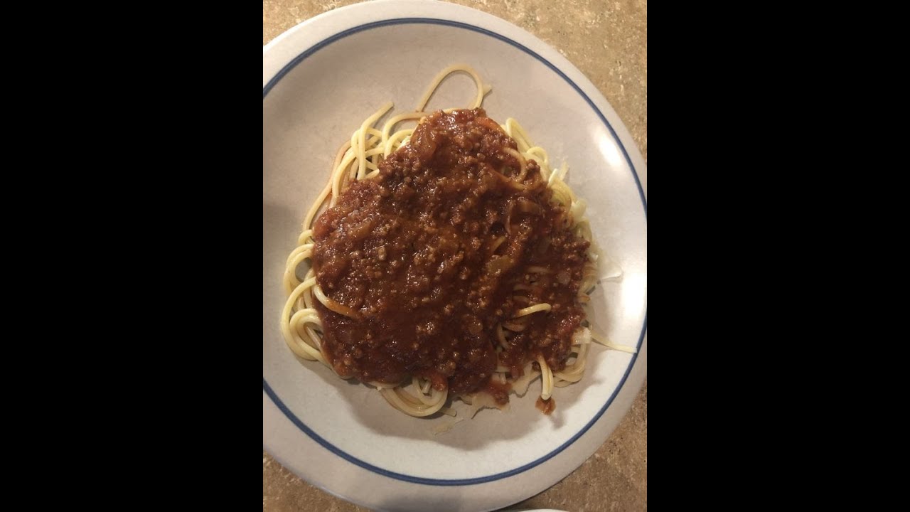 Spaghetti Meat Sauce YouTube