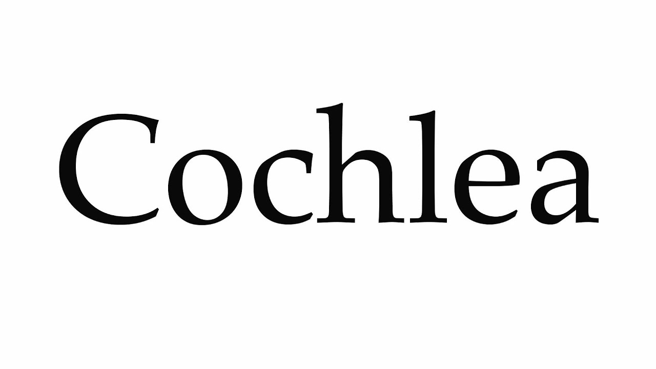 How to Pronounce Cochlea - YouTube