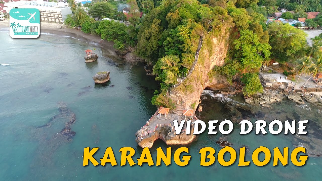 Objek Wisata Serang Banten : Video Drone Pantai Karang Bolong Anyer - Youtube