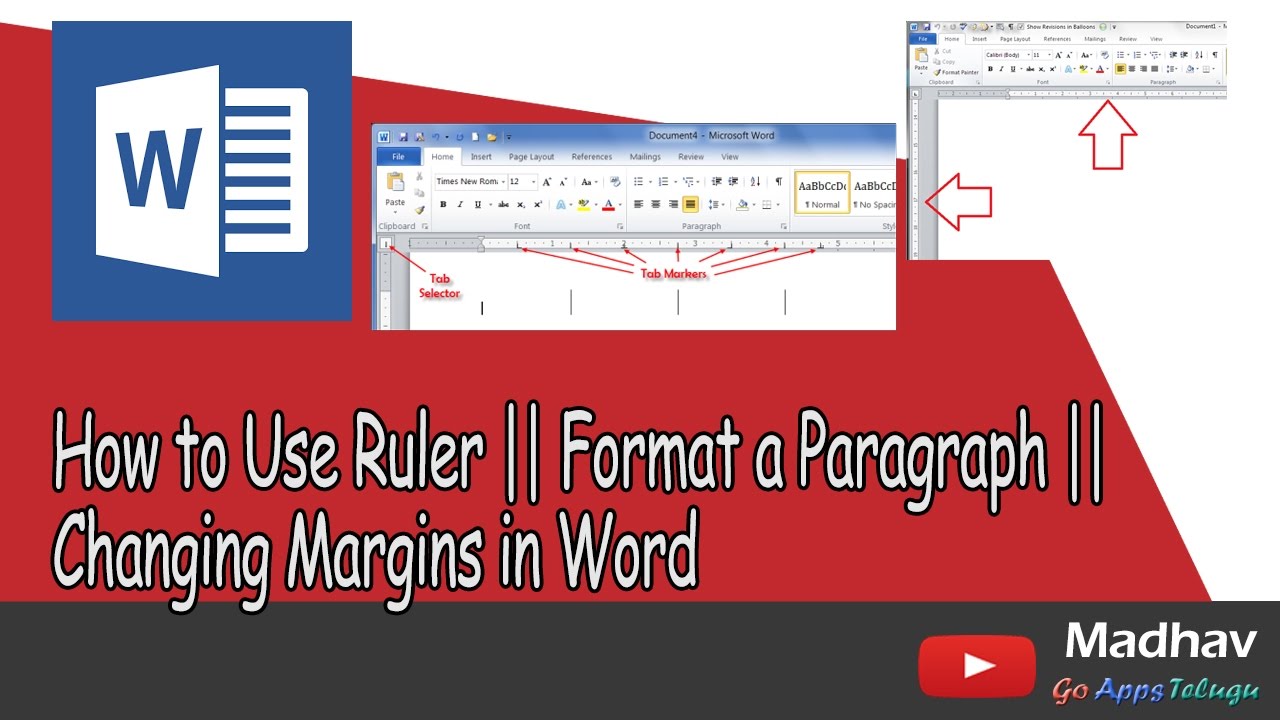 Framemaker Paragraph Ruler How to Use Ruler || Format a Paragraph || Changing Margins in Word ...