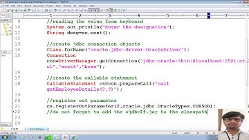 50 Advanced Java Tutorial |JDBC|Cursor type-retrieve bunch of records from pl/sql procedure cursor