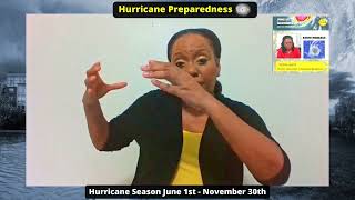Update #1 - DEM Hurricane Preparedness, ASL interpreter