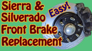 2014 GMC Sierra Chevy Silverado Front Brake Rotor and Pad Replacement -ACDelco Severe Duty Rotors by Mark Jenkins 8,490 views 3 years ago 21 minutes