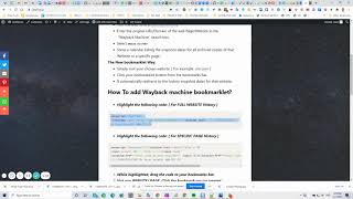 Wayback Machine bookmarklet