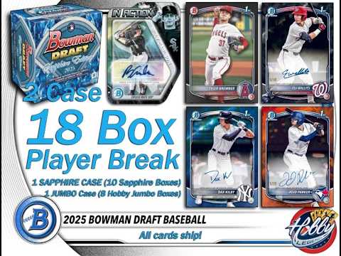 2025 BOWMAN DRAFT+SAPPHIRE 2 Case (18 Box) PLAYER Break #2 eBay Live 03/27/26