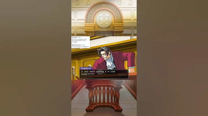 tea tastes DIFFERENT in hot water?! (ace attorney tumblr meme) #youtube #memes #tumblr