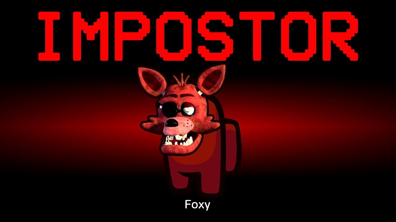 FNAF 2 Foxy Minigame in Among Us style