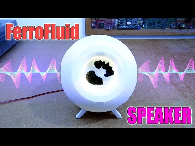 Ferrofluid speaker creates magnetic liquid visuals - Geeky Gadgets