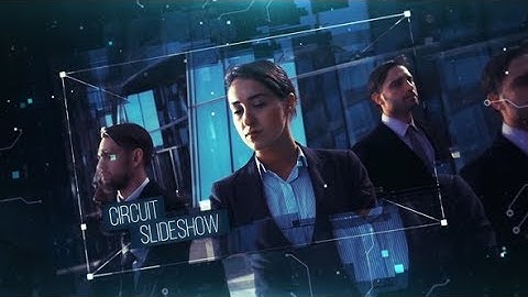 Circuit Slideshow | After Effects Template | Video Displays