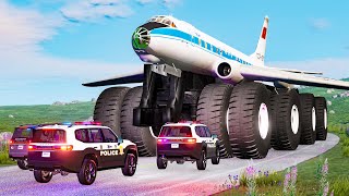 Giants Machines Crushes Cars #24 - Beamng drive