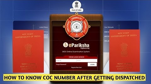 How to check CLASS 4 COC Number after getting Dispatched | MEO CLASS 4 COC NUMBER |MARINE HELP BOT