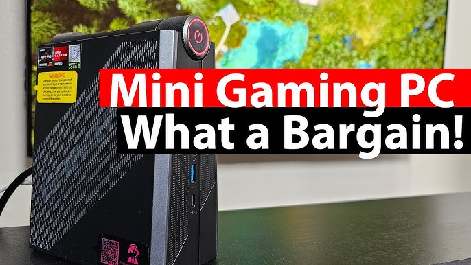 KAMRUI Ryzen Mini PC Gaming,32GB DDR5 Dual Channel 512GB SSD Mini Computer  Tower with AMD Ryzen 7 7735HS, Small Desktop Computers Support 4K Triple