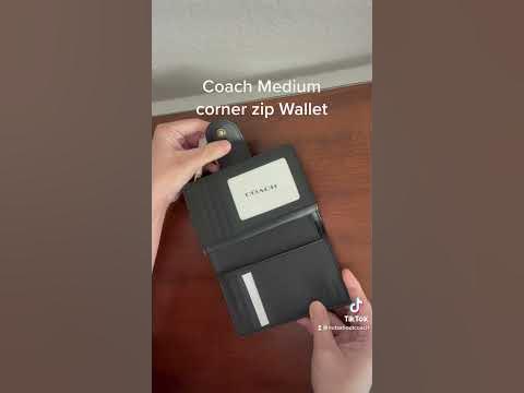 COACH UNBOXING  SMALL TRIFOLD WALLET in SIGNATURE CANVAS #shorts 