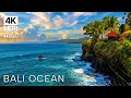4K ULTRA HD Bali Scenic Ocean Waves - Living Wallpaper (8 Hours)| Relaxing TV Background Screensaver