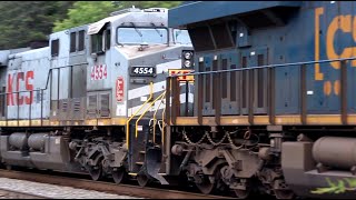 Q409-15 with two KCS units trailing (gray ghost)!